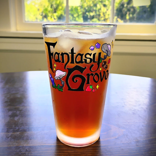 Fantasy Grove Mushroom Logo Tumbler
