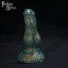 A Fantasy Grove sex toy on a black background with a logo in the upper left corner