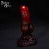 A Fantasy Grove sex toy on a black background with a logo in the upper left corner