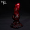 A Fantasy Grove sex toy on a black background with a logo in the upper left corner