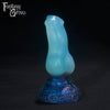 A Fantasy Grove sex toy on a black background with a logo in the upper left corner