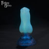 A Fantasy Grove sex toy on a black background with a logo in the upper left corner