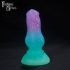 A Fantasy Grove sex toy on a black background with a logo in the upper left corner