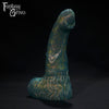 A Fantasy Grove sex toy on a black background with a logo in the upper left corner