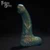 A Fantasy Grove sex toy on a black background with a logo in the upper left corner