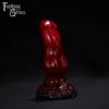 A Fantasy Grove sex toy on a black background with a logo in the upper left corner