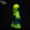 A fantasy sex toy on a black background with the Fantasy Grove logo in the upper left corner