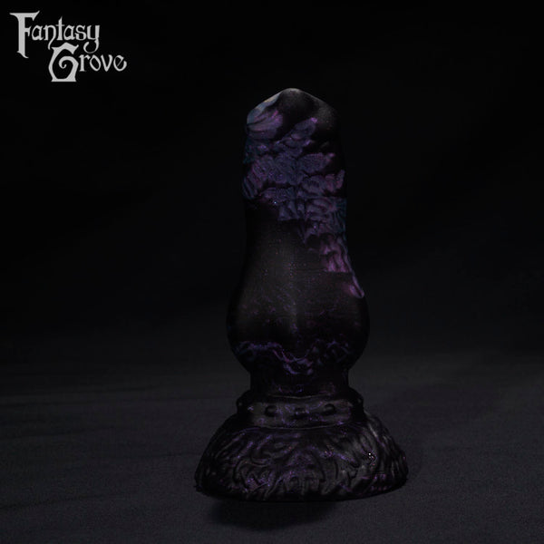 A fantasy sex toys on a black background with Fantasy Grove branding