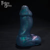 A Fantasy Grove sex toy on a black background with a logo in the upper left corner