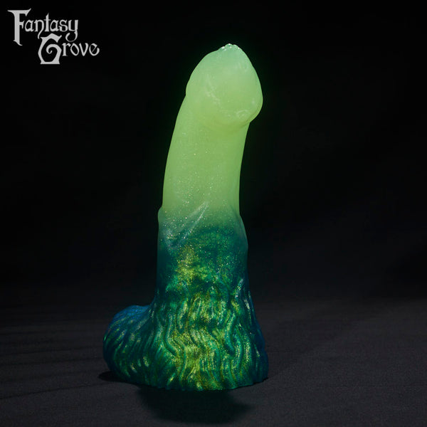 A fantasy sex toys on a black background with Fantasy Grove branding