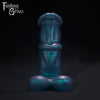 A Fantasy Grove sex toy on a black background with a logo in the upper left corner