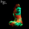 A fantasy sex toy on a black background with the Fantasy Grove logo in the upper left corner