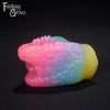 A Fantasy Grove sex toy on a black background with a logo in the upper left corner