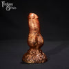 A fantasy sex toy on a black background with the Fantasy Grove logo in the upper left corner 