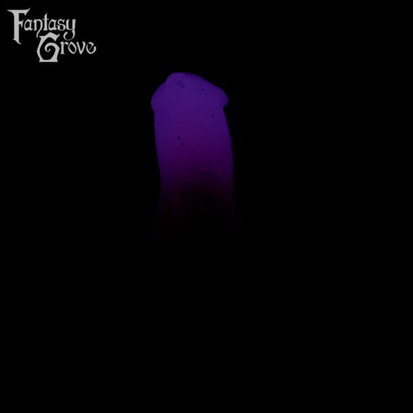 A fantasy sex toy on a black background with the Fantasy Grove logo in the upper left corner