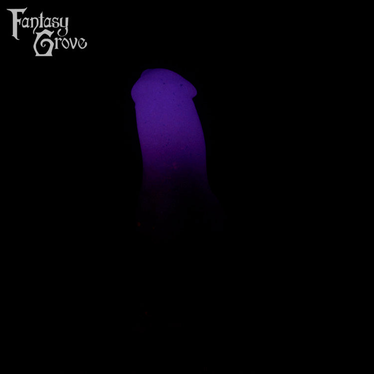 A fantasy sex toy on a black background with the Fantasy Grove logo in the upper left corner