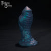 A Fantasy Grove sex toy on a black background with a logo in the upper left corner