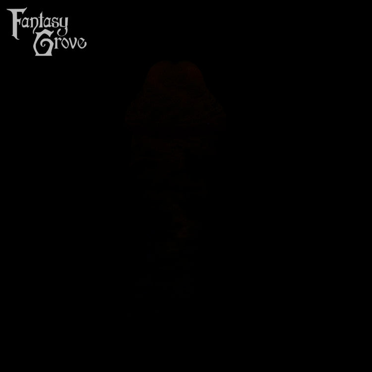 A fantasy sex toy on a black background with the Fantasy Grove logo in the upper left corner 