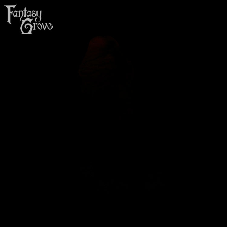 A fantasy sex toy on a black background with the Fantasy Grove logo in the upper left corner 