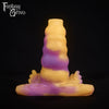 A fantasy sex toy on a black background with the Fantasy Grove logo in the upper left corner