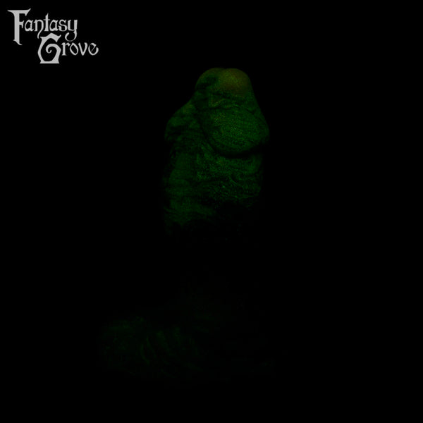 A fantasy sex toy on a black background with the Fantasy Grove logo in the upper left corner 