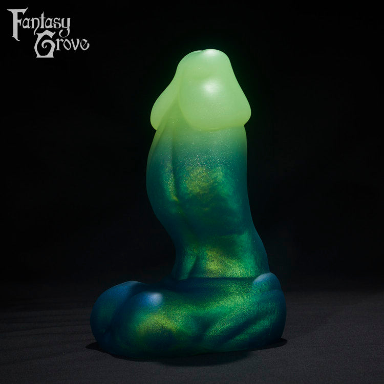 A fantasy sex toys on a black background with Fantasy Grove branding