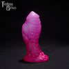 A Fantasy Grove sex toy on a black background with a logo in the upper left corner