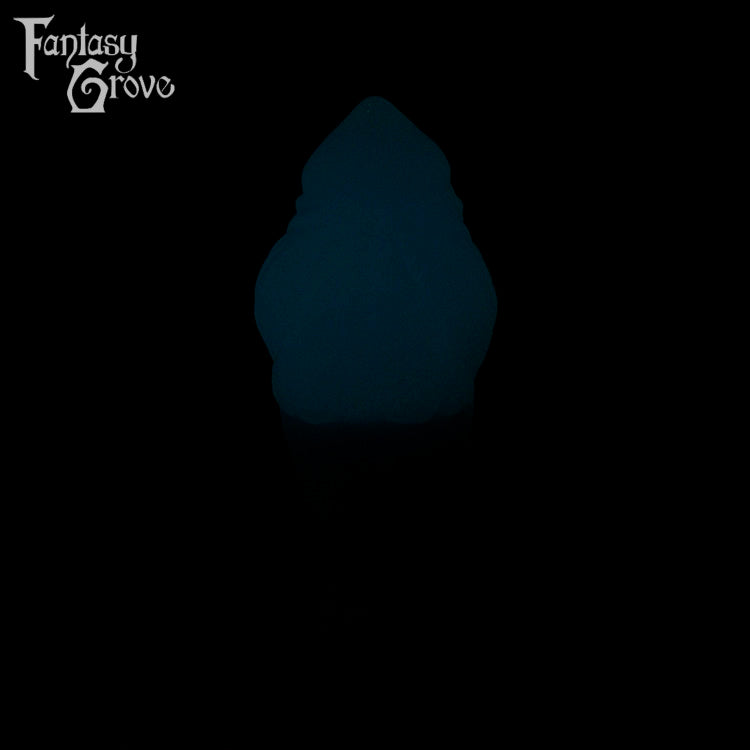 A Fantasy Grove sex toy on a black background with a logo in the upper left corner