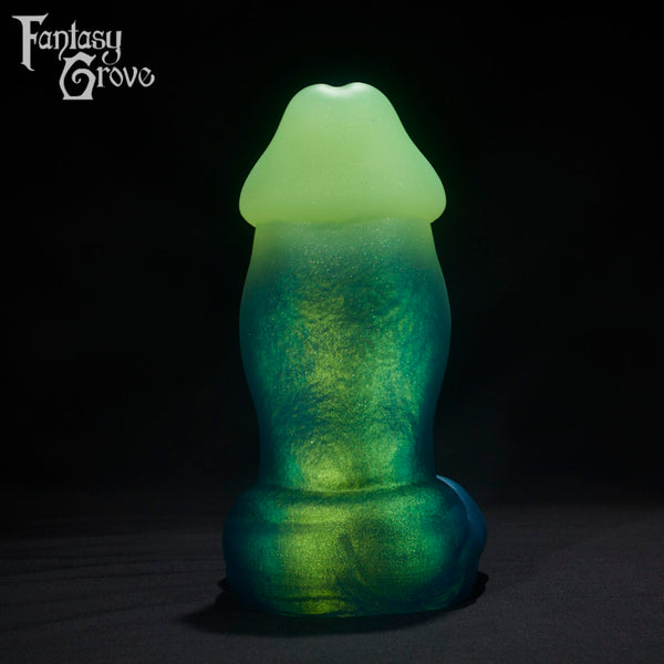 A fantasy sex toys on a black background with Fantasy Grove branding