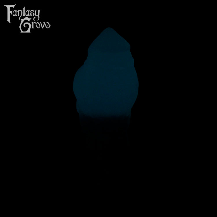 A Fantasy Grove sex toy on a black background with a logo in the upper left corner