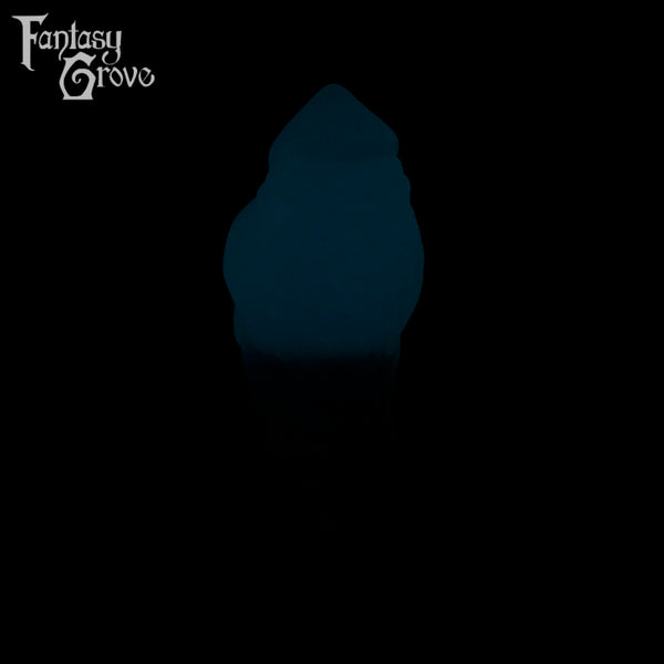 A Fantasy Grove sex toy on a black background with a logo in the upper left corner
