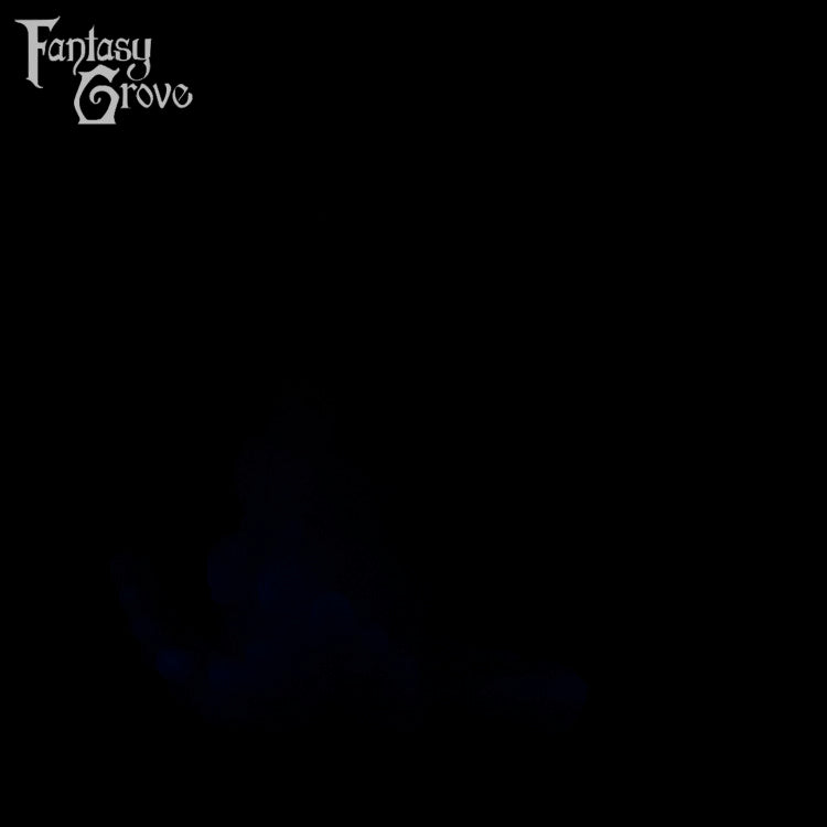 A fantasy sex toy on a black background with the Fantasy Grove logo in the upper left corner 