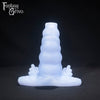 A fantasy sex toy on a black background with the Fantasy Grove logo in the upper left corner 