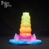 A fantasy sex toy on a black background with the Fantasy Grove logo in the upper left corner 