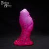 A Fantasy Grove sex toy on a black background with a logo in the upper left corner