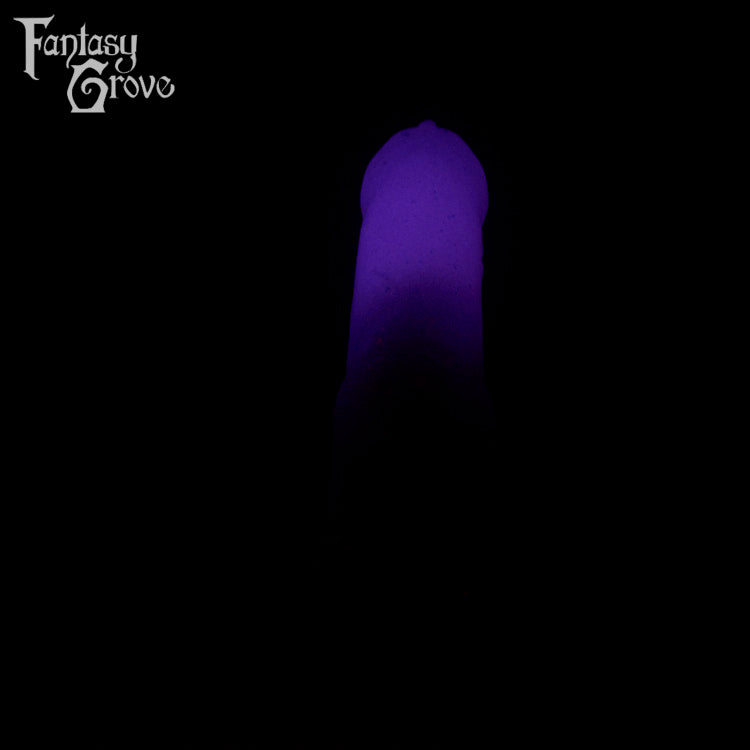 A fantasy sex toy on a black background with the Fantasy Grove logo in the upper left corner