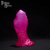 A Fantasy Grove sex toy on a black background with a logo in the upper left corner