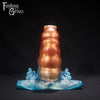 A fantasy sex toy on a black background with the Fantasy Grove logo in the upper left corner 