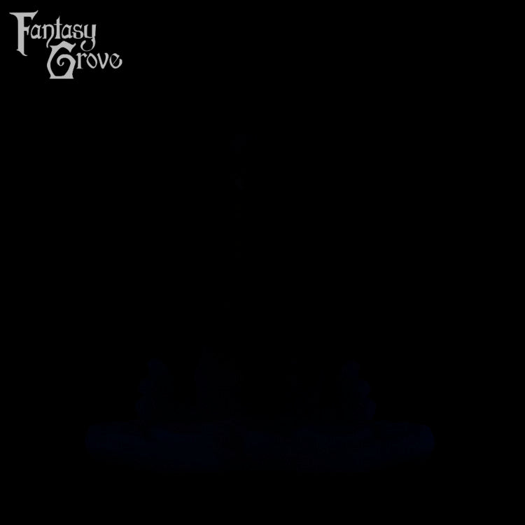 A fantasy sex toy on a black background with the Fantasy Grove logo in the upper left corner 