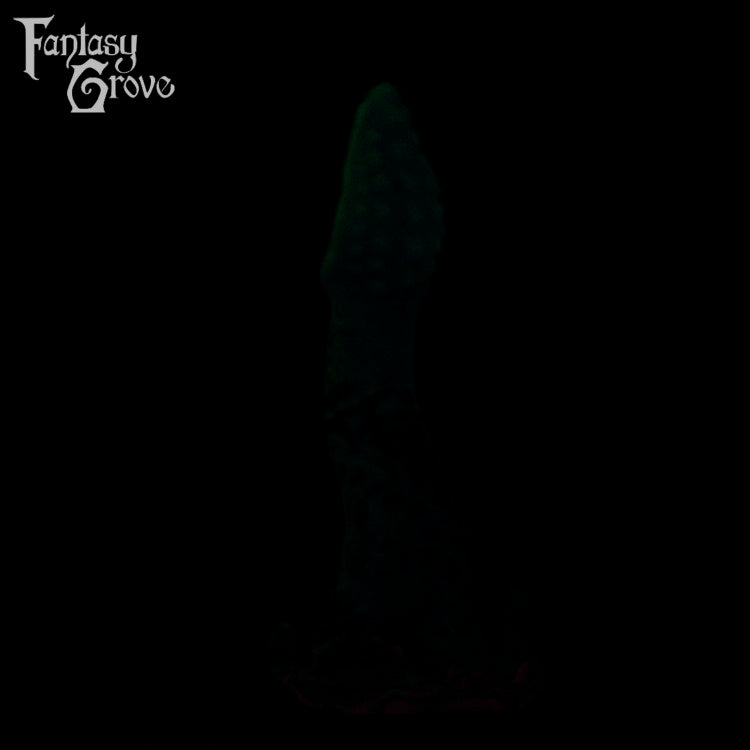 A fantasy sex toy on a black background with the Fantasy Grove logo in the upper left corner