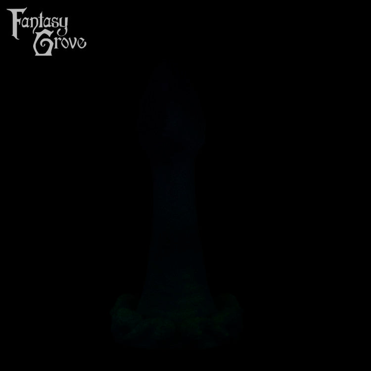 A fantasy sex toy on a black background with the Fantasy Grove logo in the upper left corner 