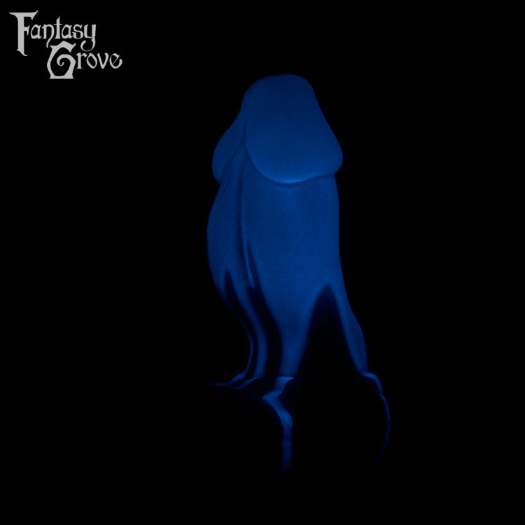 A fantasy sex toy on a black background with the Fantasy Grove logo in the upper left corner