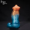 A fantasy sex toy on a black background with the Fantasy Grove logo in the upper left corner 