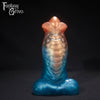 A fantasy sex toy on a black background with the Fantasy Grove logo in the upper left corner 