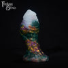 A fantasy sex toy on a black background with the Fantasy Grove logo in the upper left corner