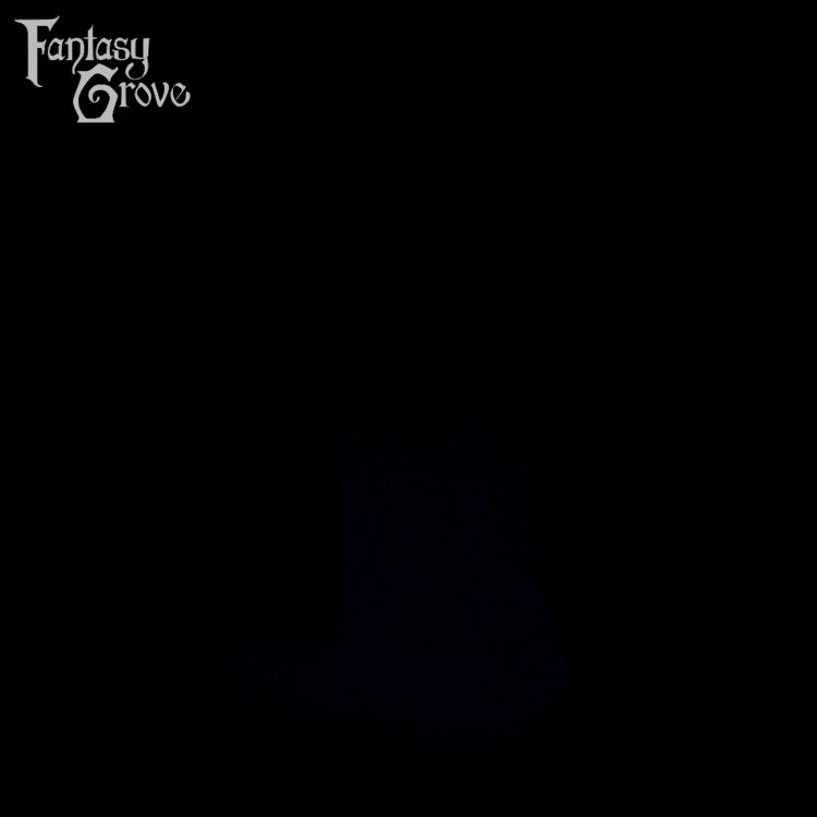 A fantasy sex toy on a black background with the Fantasy Grove logo in the upper left corner 