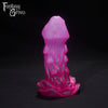 A Fantasy Grove sex toy on a black background with a logo in the upper left corner