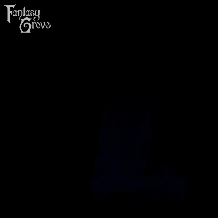 A fantasy sex toy on a black background with the Fantasy Grove logo in the upper left corner 