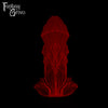 A Fantasy Grove sex toy on a black background with a logo in the upper left corner