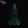 A fantasy sex toy on a black background with the Fantasy Grove logo in the upper left corner
